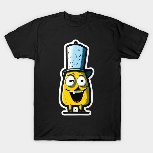 Funny Kids Cartoon with big eyes T-Shirt by Zerobits